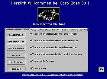 Carp-Base - Startbildschirm